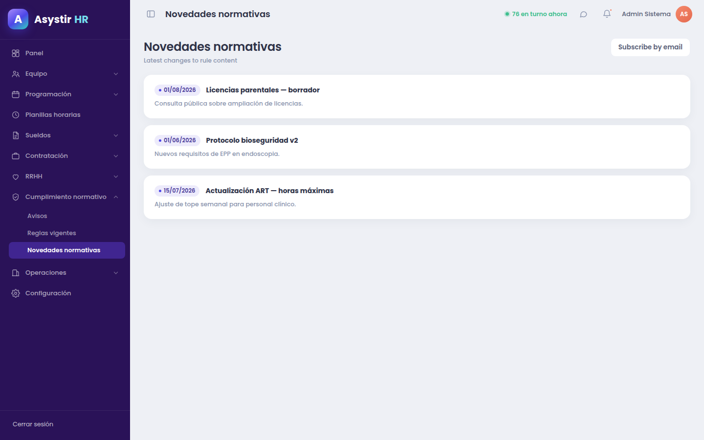 Novedades normativas
