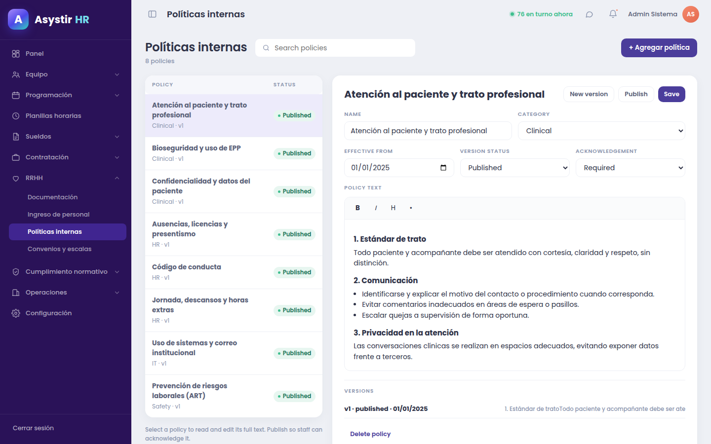 Políticas